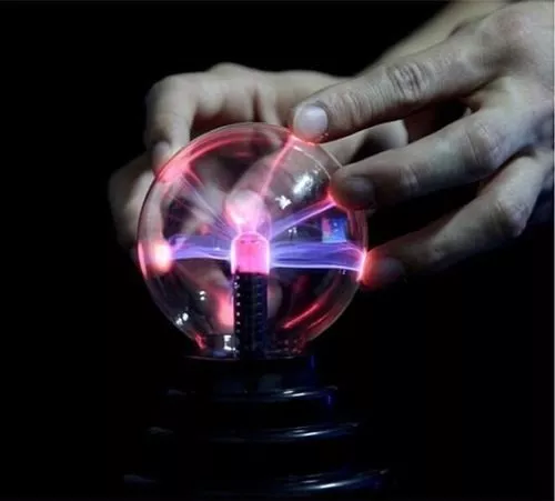 Lampara Bola De Plasma Luz Con Rayos Electrica Usb Y Pila