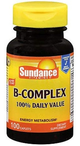 Sundance Vitaminas B-complex 100% Valor Diario, 100 unidades