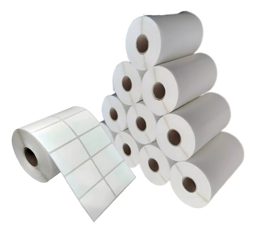 Kit C/ 3 Rolos Etiqueta Térmica 40x25mm Full Zebra 2 Colunas