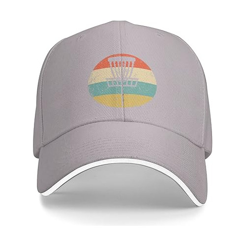 Retro-disc-golf-vintage-gifts Gris Sombrero De Béisbol Gorra