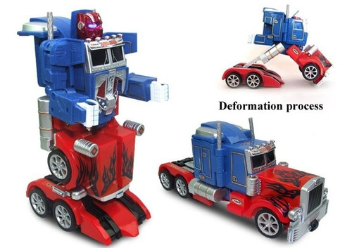Transformer Auto Robot Camion Convertible Luz Sonido Pilas