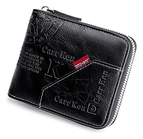 Festaya Cartera Rfid De Cuero Para Hombre Cartera Plegable C