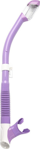 Snorkel Buceo Cressi Tao Dry Colorama Pesca Apnea Lila