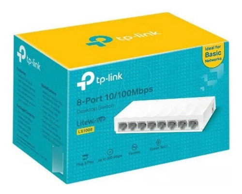 Switch Tp-link Ls1008 8 Ptos 10/100m Desk