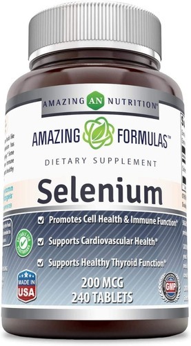 Selenio Selenium Antioxidante 200mcg 250 Tab Importado Usa