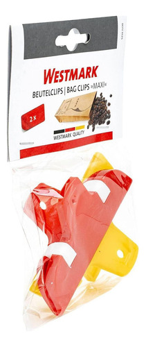 Juego De Clips Para Bolsas Westmark Maxi, 2 Piezas, Abs, Mul