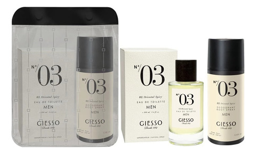 Giesso Set Collection N°3 Edt 100ml + Desodorante 160ml