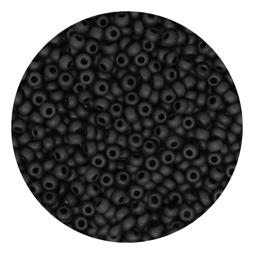 Chaquiron Calibrado Checo 5/0 Y 6/0 Colores Varios 100 G 6/0 23980 M Negro Mate 2.1 Mm 4.1 Mm