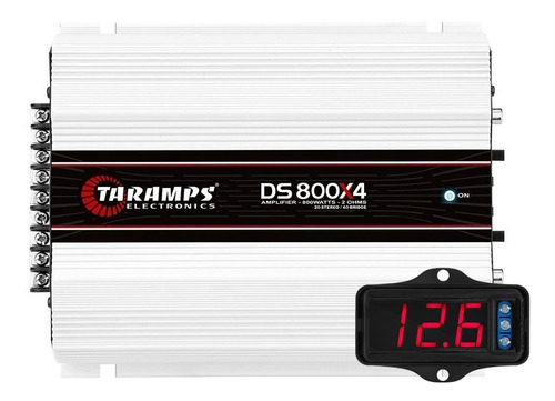 Modulo Amplificador Ts800 X4 + Voltímetro Taramps Vtr 1000