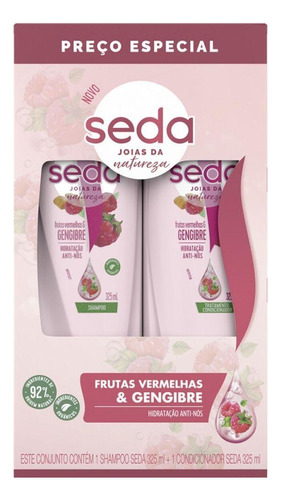 Seda Kit Frutas Vermelhas E Gengibre Shampoo + Condicionador