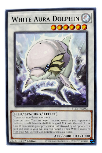 Yugi-oh! White Aura Dolphin Blc1-en052 Comun