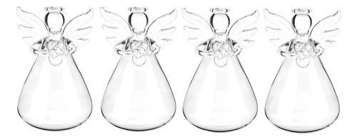 Jarrón Colgante Angel Glass Terrarium Botella Home De 4 Piez