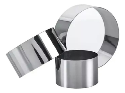 Set 3 Moldes Timbal Redondo Causa Mousse Tortas Cocina