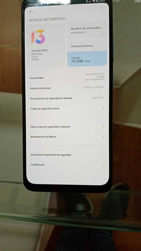 Celular Xiaomi Redmi Note 11 Normal (Usado)