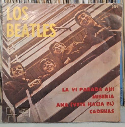 The Beatles - N° 1 - Ep Argentino Orig - Tapa Fotocopia (d)