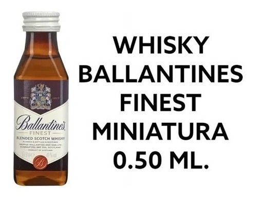 Whisky Ballantines Finest Miniatura 50cc