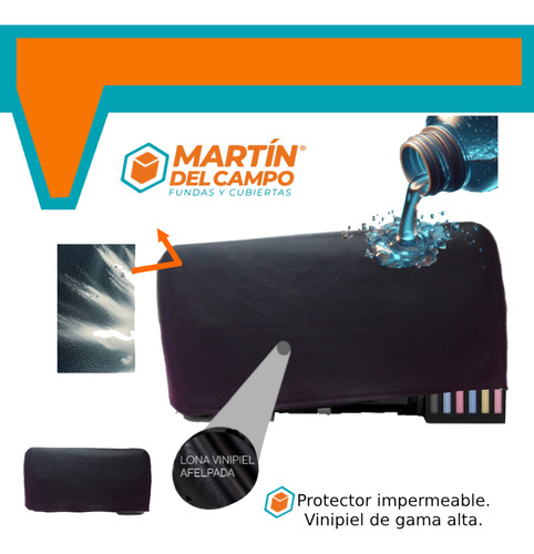 Funda Vinipiel Afelpado P/impresora Epson Ecotank L8050 Negro