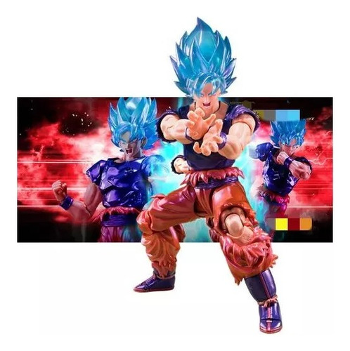  Goku God Super Sayajin Blue Kaio-ken S.h Figuarts Jump V30