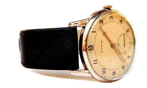 Reloj Cyma Vintage 38mm Funcionando 1940c Micronado Oro