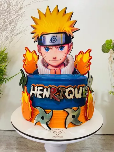 Topo de bolo Naruto topper para bolo personalizado