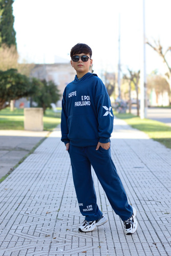 Conjunto Buzo Pantalón En Darlon Para Niños Y Niñas Caffe