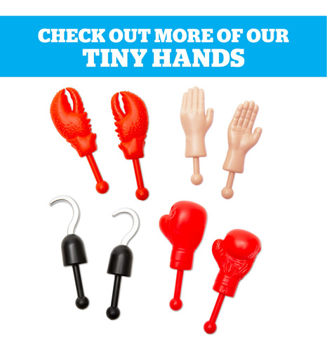Gag Gifts Bigmouth Inc Tiny Hands Dark Skin Tone Stick Puppe