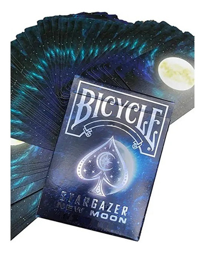 Cartas Bicycle Stargazer New Moon 2021 Luna Nueva Negro 