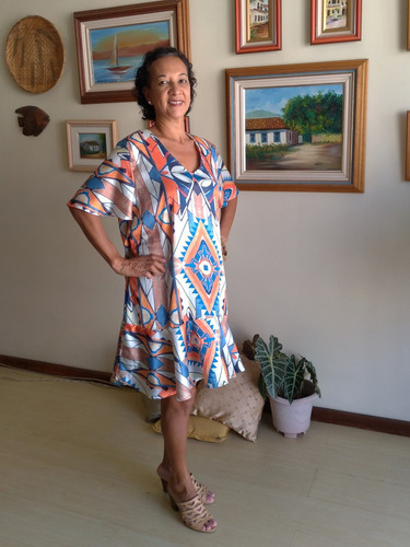 Vestido Feminino Tecido Curto Emilia