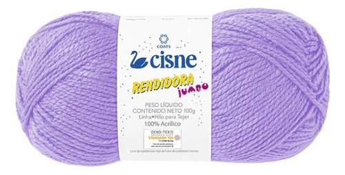 Lana Cisne Rendidora Jumbo X 5 Ovillos - 500gr Por Color Color Lila Pastel 15020