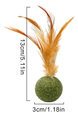 5 Piezas De Juguetes De Hierba Gatera Bola Ideal De Hierba G
