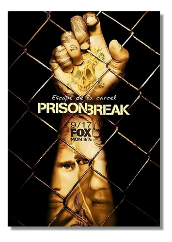 Cuadro En Aluminio 40x30 Prison Break Afiche Serie