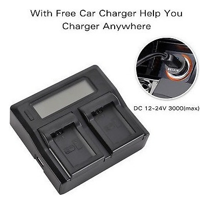 Cargador De Batería Para Sony Np-fw50 Lcd Doble A7 R Ii S A6