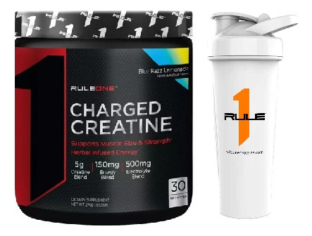 Rule 1 Creatina Cargada 30 Serv 270 Grs Sabor Blue Razz Lemonade