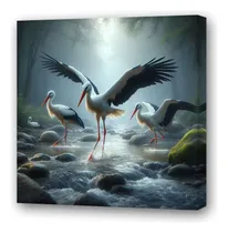 Comprar Cuadro 30x30cm Las Cigueñas Traeran Bellas Sorpresas C4