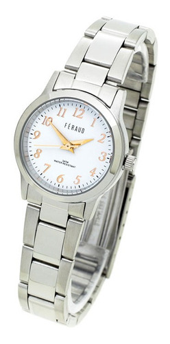 Reloj Feraud Mujer Lf200 L - Metal Wr30 Malla Acerada