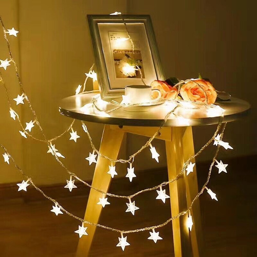 Imagen 3 de 9 de Luces Led De La Estrella Cuerda Cortinas Leds Decorativas