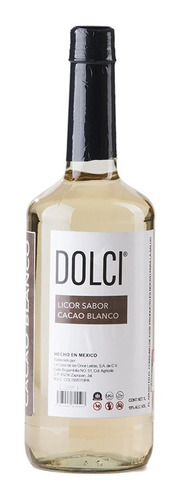 Pack De 2 Licor Dolci De Cacao Blanca 1 L