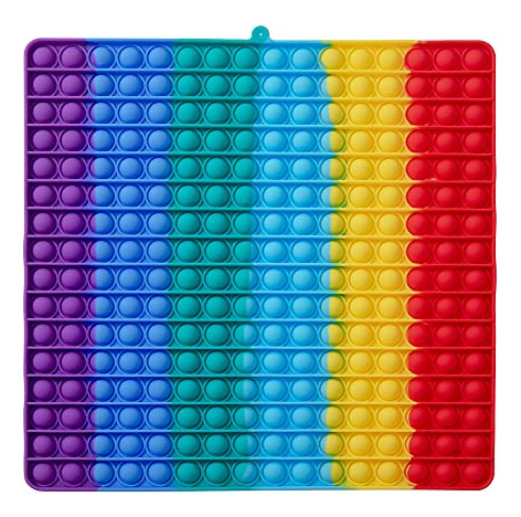 Neozio Super Jumbo Push Pop Fidget Toy, Big Rainbow Hvdgc