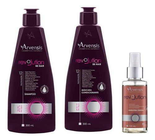 Kit Revolution Shampoo Condicionador Queratina