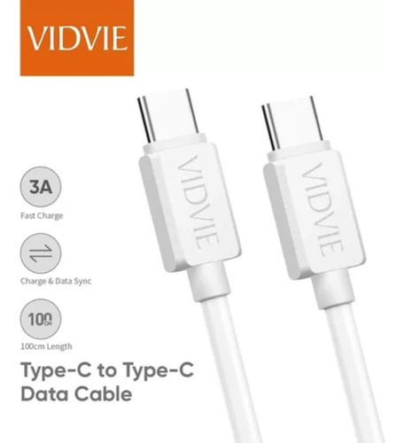 Cable De Datos Entrada Tipo C Y C De 120 Cm Conexión Rápida