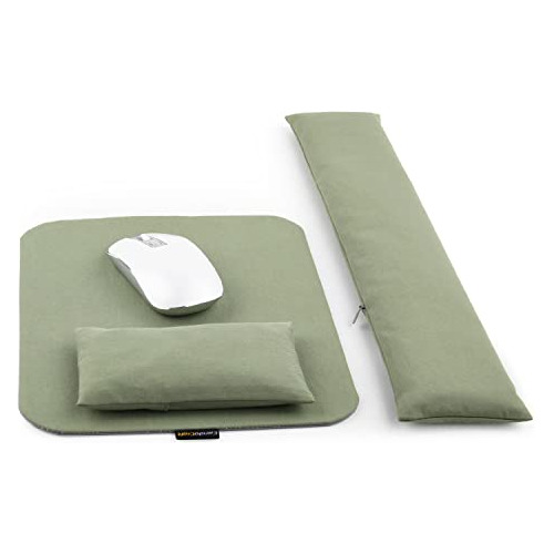 Set Reposamuñecas Candocraft Ergonómico Mouse Pad 2pcs