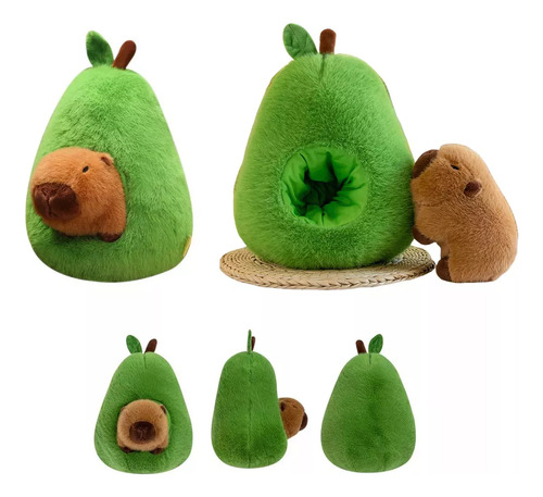 Un Peluche De Carpincho Y Aguacate De 35 Cm De Regalo Para N
