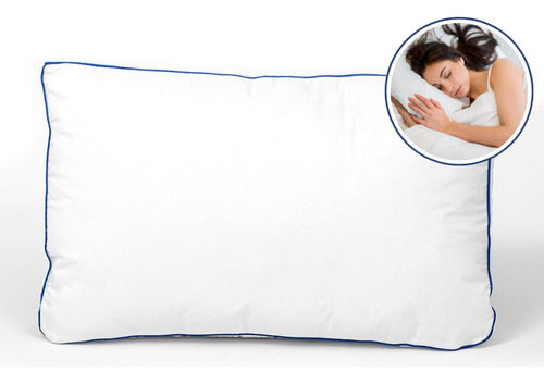 Almohada High Loft Tamaño Estándar. D. Firme. Blancos Azteca Color Blanco