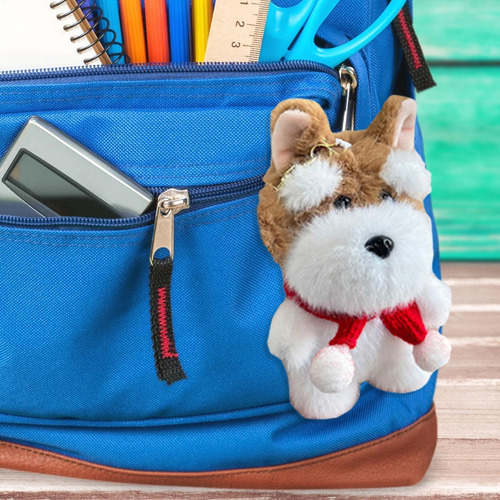 Del Bolso Del Perro Llavero Del Perro De La Felpa Charm Para