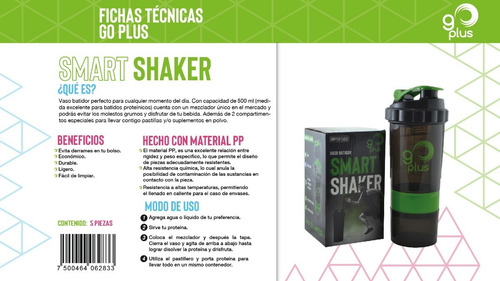 Imagen 3 de 3 de Smart Shaker Go Plus Verde/negro