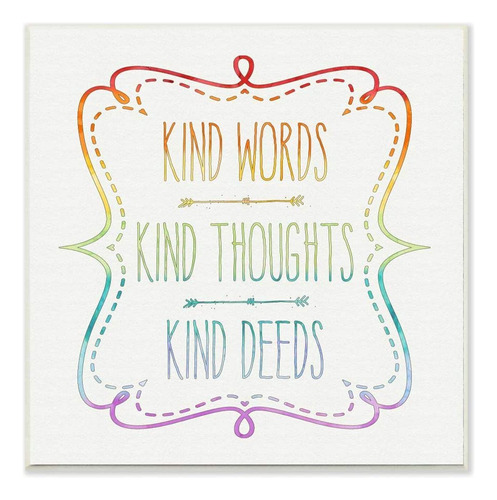 Stupell Home Décor Kind Words Thoughts And Deeds - Pla...