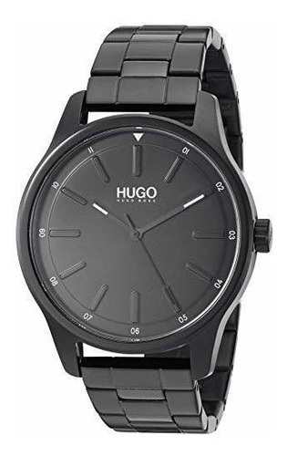 Hugo - Reloj De Pulsera Para Hombre Cuarzo Color Negro Ip Y