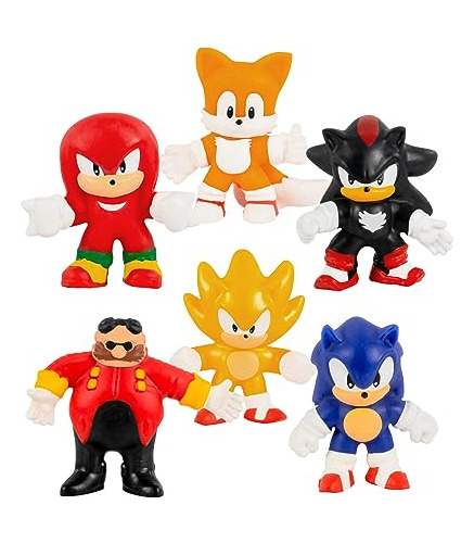 Pack Mini Héroes De Goo Jit Zu Sonic 6 Unid.