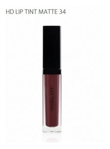 Labial Inglot Hd Lip Tint Mate, Tono 34!!! Sin Caja.