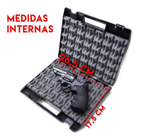 Imagen 3 de 10 de Estuche Rigido Pistola Co2 Aire Comprimido 25 Cm Military